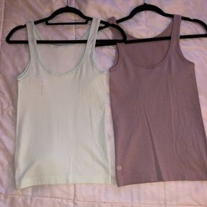 lululemon seek simplicity tanks size 4